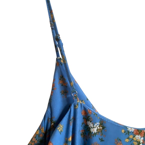 Reformation NWT Ventura Rory Blue w/ Flowers True Mini Slip Dress SZ Small - Picture 9 of 16